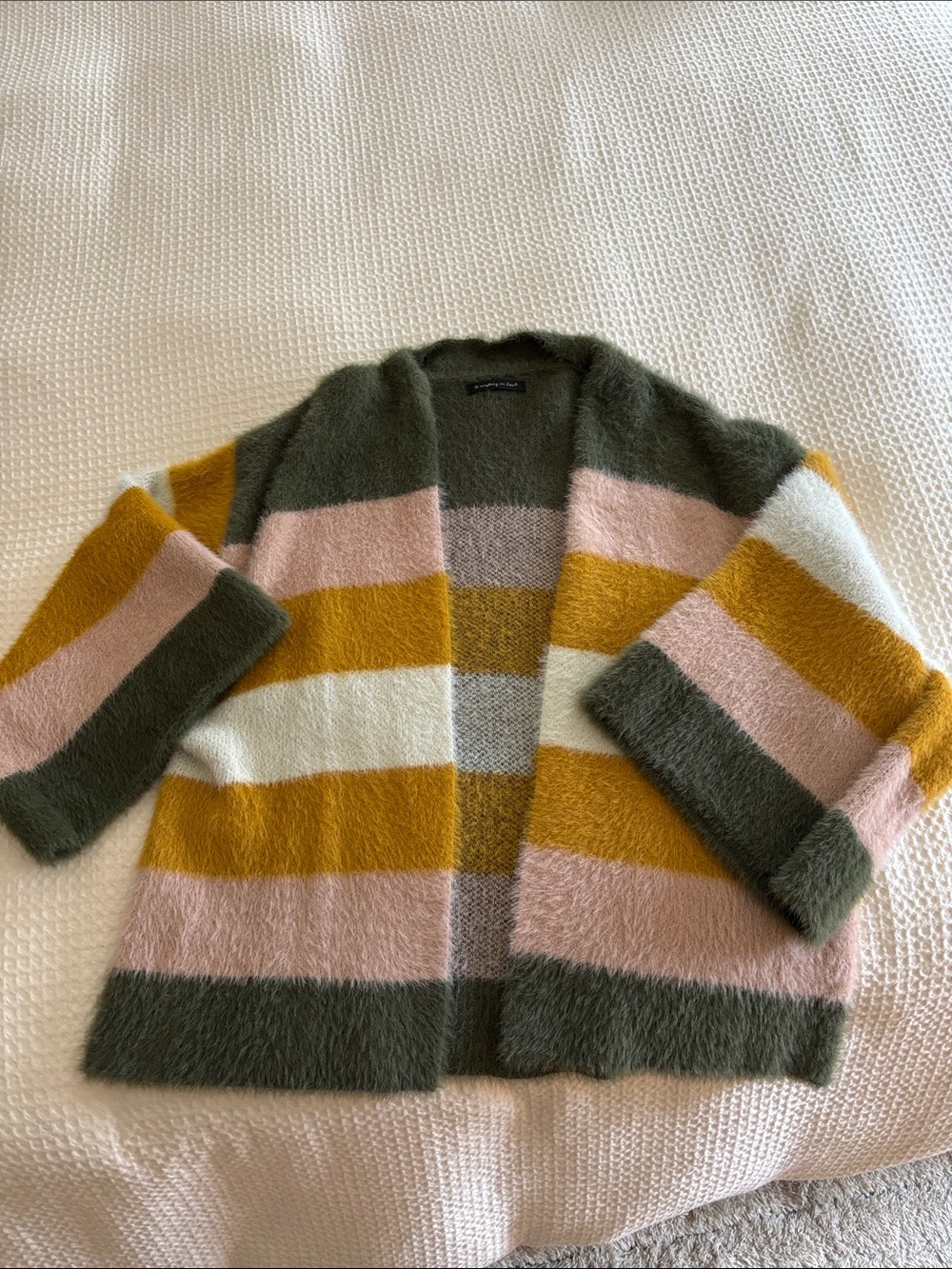 Kids Multicolor Stripe Cozy Cardigan Jacket